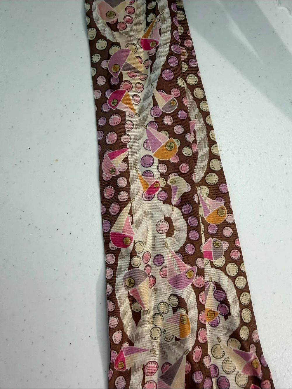 Authentic Louis Vuitton Silk Twilly